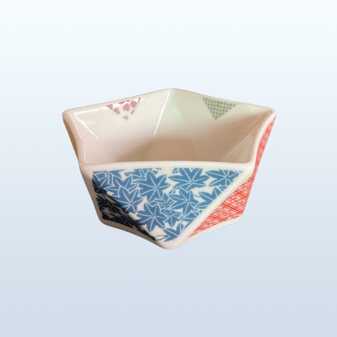 九谷燒 |五角型五色小碗5入組