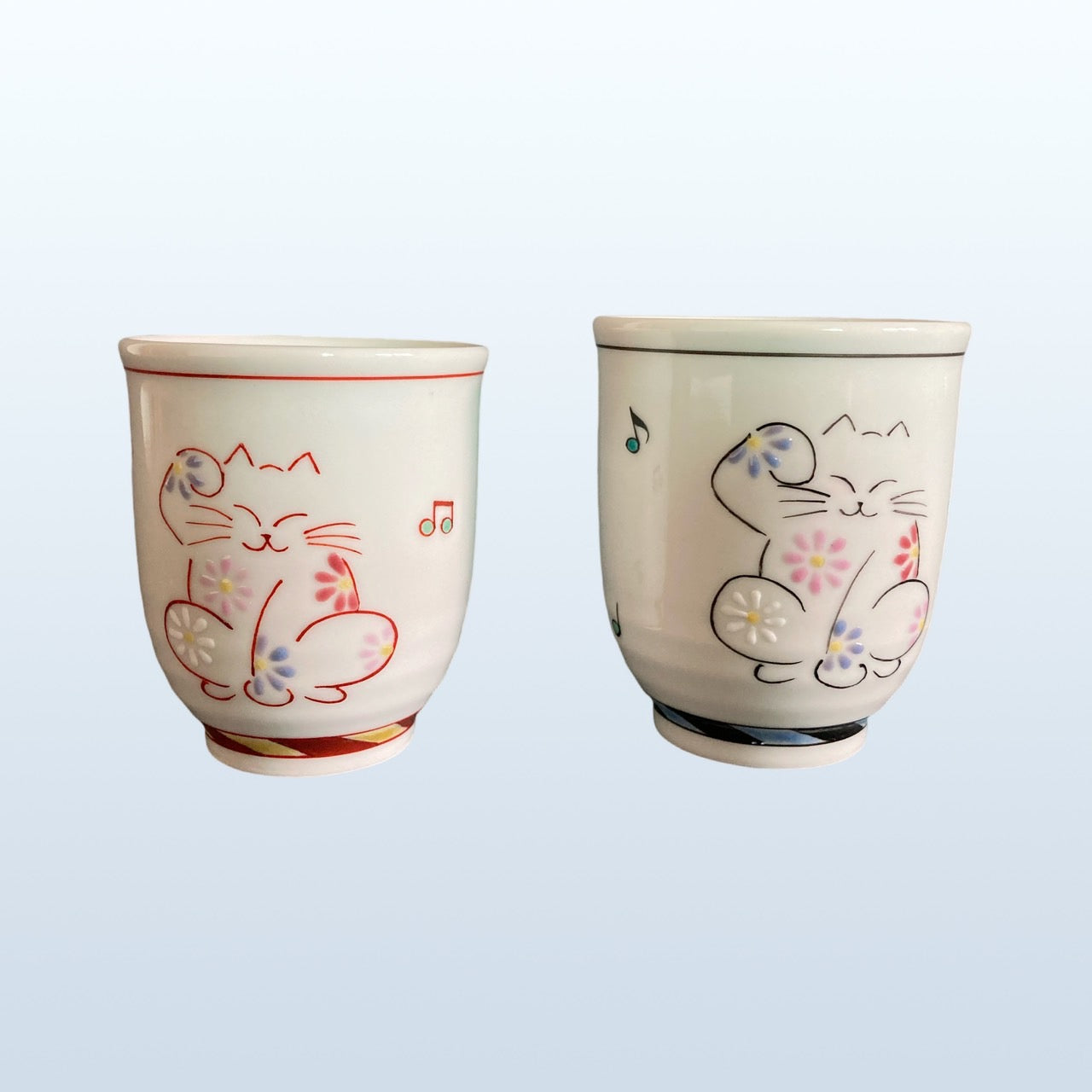 九谷燒|招財貓茶杯組