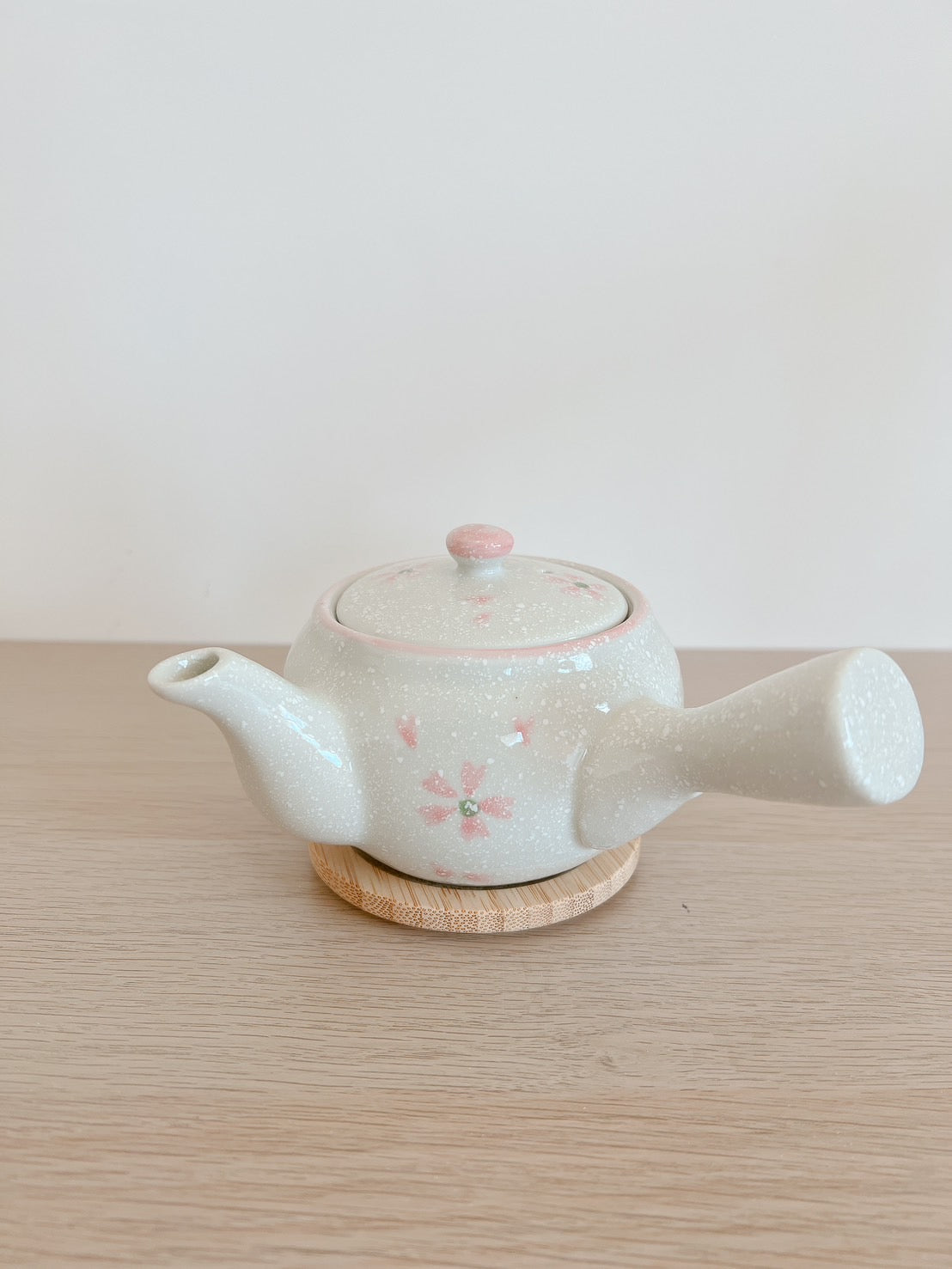 日式陶瓷|櫻花淡雪茶壺350cc