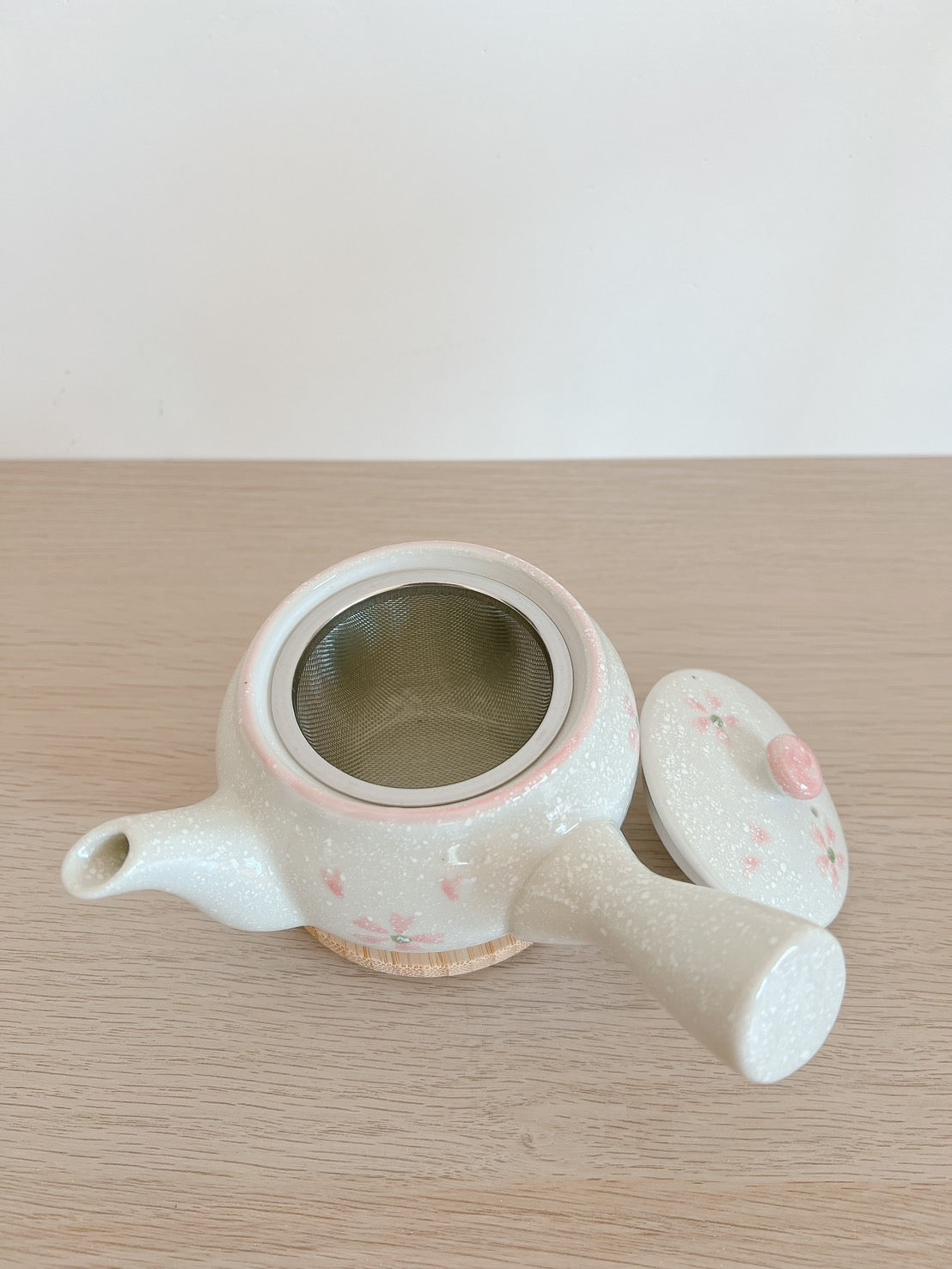 日式陶瓷|櫻花淡雪茶壺350cc