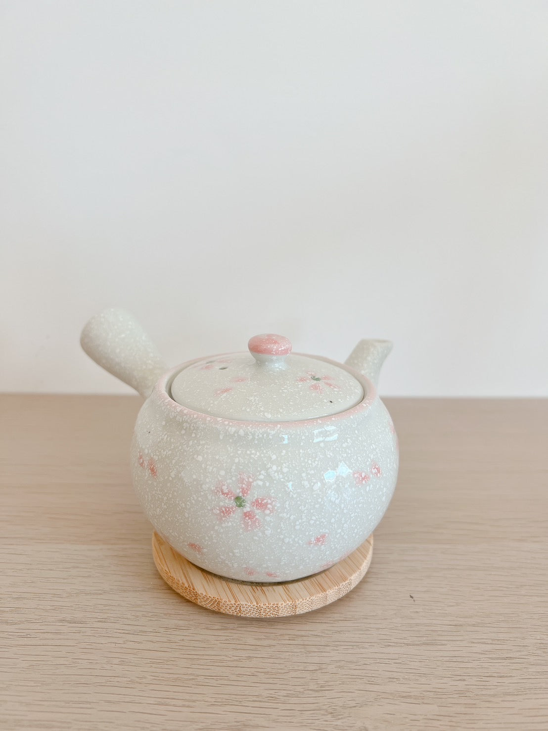 日式陶瓷|櫻花淡雪茶壺350cc